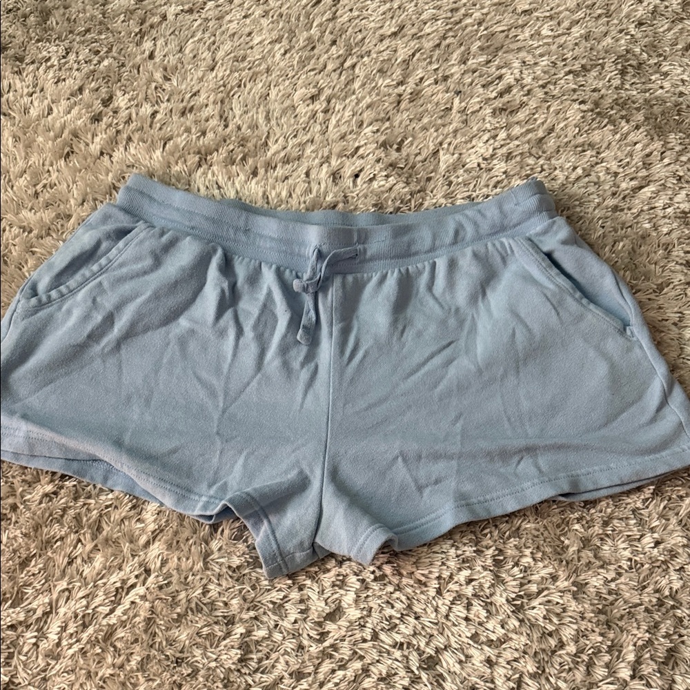 Women's Light Blue Casual Shorts